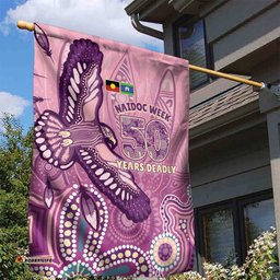 NAIDOC Week - 50 Years Deadly Garden Flag Pastel Wings LT7