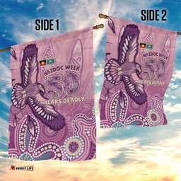 NAIDOC Week - 50 Years Deadly Garden Flag Pastel Wings LT7