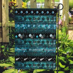 New Zealand Darts Christmas Garden Flag Merry Xmas Aotearoa Maori Paua Shell LT14