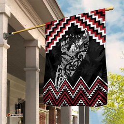 New Zealand Christmas Taniko Poutama Garden Flag Mountainscape Maori Fern LT7