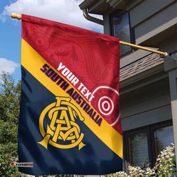 Custom South Australia Cricket Garden Flag Go Champions - Aboriginal Art LT14