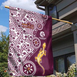 Manly Warringah Sea Eagles NAIDOC Week 2026 Garden Flag Aboriginal Lizard Dot Painting - 50 Years of Deadly TS04