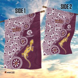 Manly Warringah Sea Eagles NAIDOC Week 2026 Garden Flag Aboriginal Lizard Dot Painting - 50 Years of Deadly TS04