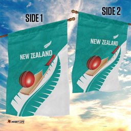 New Zealand Cricket Garden Flag Kiwi Birds Haka Dance Turquoise Fern Sporty Style LT03