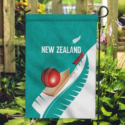 New Zealand Cricket Garden Flag Kiwi Birds Haka Dance Turquoise Fern Sporty Style LT03