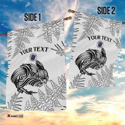 Custom New Zealand Kiwi Football Garden Flag Aotearoa Silver Fern LT14