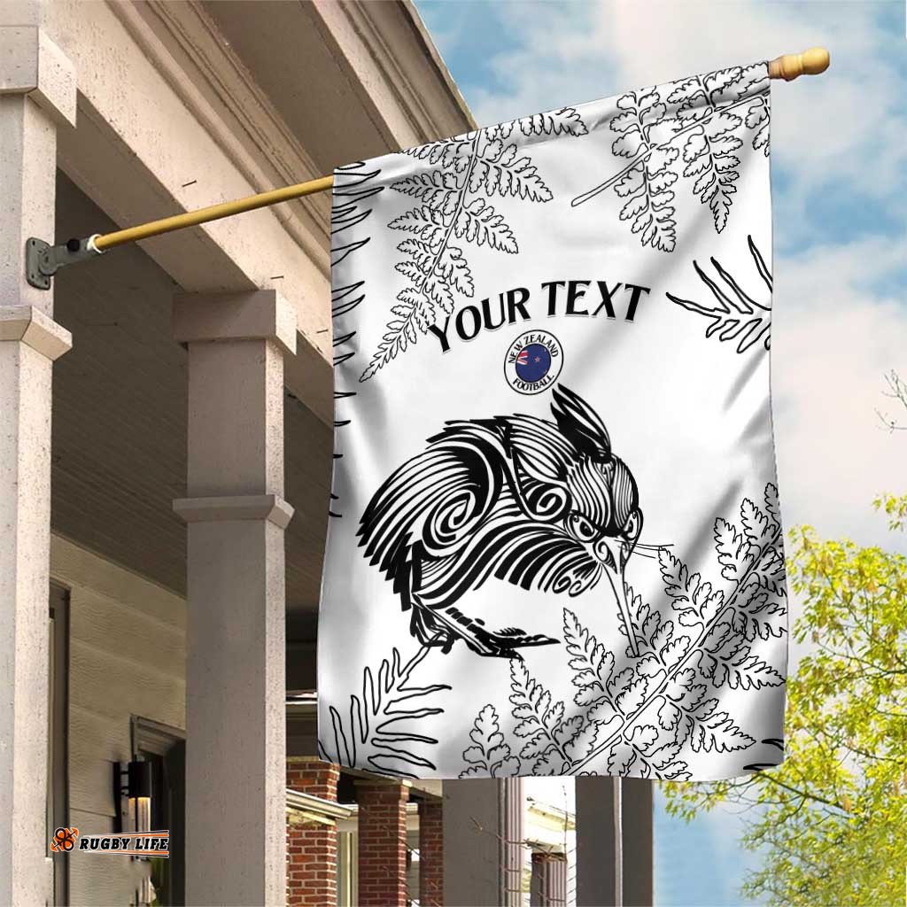 Custom New Zealand Kiwi Football Garden Flag Aotearoa Silver Fern LT14