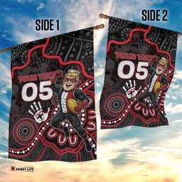 Custom Saints Football Garden Flag Aboriginal Dot Art Pattern DT05