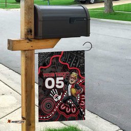 Custom Saints Football Garden Flag Aboriginal Dot Art Pattern DT05
