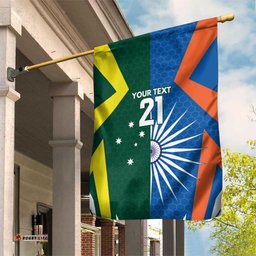 India vs Australia Custom Garden Flag Blue vs Gold Cricket Heritage LT9