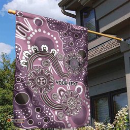Personalised NAIDOC Week 50 Years Deadly Always Garden Flag Pink Aboriginal Artwork Dot Painting LT9