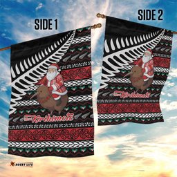 New Zealand Kiwi Santa Christmas Garden Flag He Wairua Kirihimete LT9