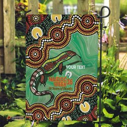 Personalised Australia Goanna NAIDOC Week 2026 Garden Flag 50 Years of Deadly Aboriginal Art LT14