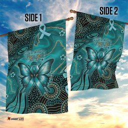 Ovarian Cancer Awareness Garden Flag This Is What A Fighter Looks Like DT05