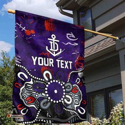 Personalized Fremantle Dockers Garden Flag Aboriginal Dot Painting Graffiti Style TS04