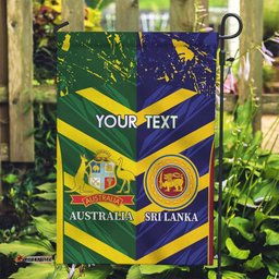 Custom Sri Lanka And Australia Cricket Garden Flag 2025 The Lions Baggy Greens Together LT14