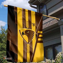 Hawthorn Hawks Garden Flag Modern Geometric Sports Graphic Style TS04