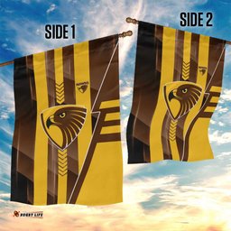 Hawthorn Hawks Garden Flag Modern Geometric Sports Graphic Style TS04
