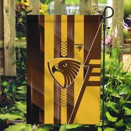 Hawthorn Hawks Garden Flag Modern Geometric Sports Graphic Style TS04