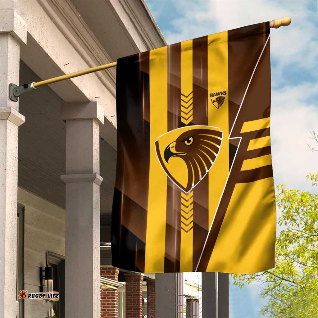 Hawthorn Hawks Garden Flag Modern Geometric Sports Graphic Style TS04