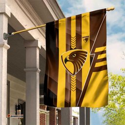 Hawthorn Hawks Garden Flag Modern Geometric Sports Graphic Style TS04