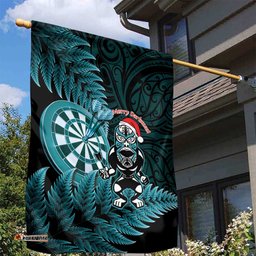 New Zealand Darts Christmas Garden Flag Maori Fern Merry Dartsmas LT14