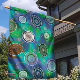 NAIDOC 50 Years of Deadly Garden Flag Sea Turtle Aboriginal Dot Art LT19