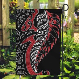 Koru Fern New Zealand Garden Flag Maori Tribal Pattern LT9