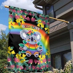 LGBTQ Koala Gay Garden Flag Aussie Koala Bear Ekoalaty LT9