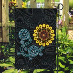 NAIDOC 50 Years of Deadly Garden Flag Sun Aboriginal Dot Art LT19
