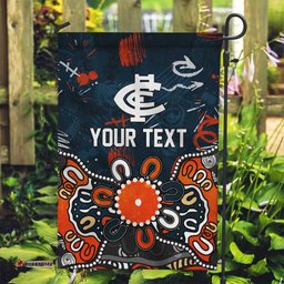 Personalized Carlton Blues Garden Flag Aboriginal Dot Painting Graffiti Style TS04