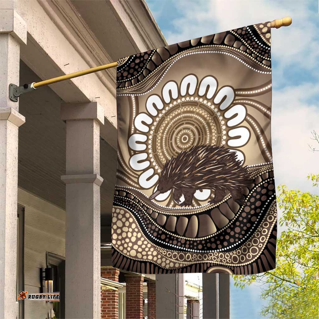 Indigenous Echidna Australia Garden Flag Australian Aboriginal Art Proud LT14