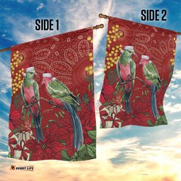 Merry Chrissie Australia King Parrots Garden Flag Aboriginal Art LT7