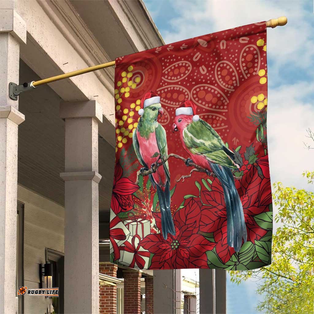 Merry Chrissie Australia King Parrots Garden Flag Aboriginal Art LT7
