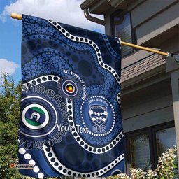 Geelong Cats NAIDOC Week 2026 Personalised Garden Flag 50 Years of Deadly Aboriginal Art LT14