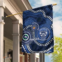 Geelong Cats NAIDOC Week 2026 Personalised Garden Flag 50 Years of Deadly Aboriginal Art LT14