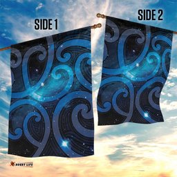 New Zealand Maori Matariki Garden Flag Galaxy Kowhaiwhai LT7