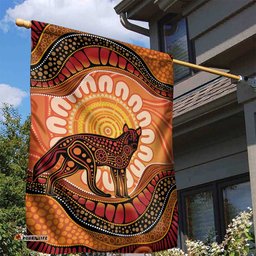 Indigenous Dingo Australia Garden Flag Australian Aboriginal Art Proud LT14