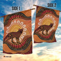 Indigenous Dingo Australia Garden Flag Australian Aboriginal Art Proud LT14