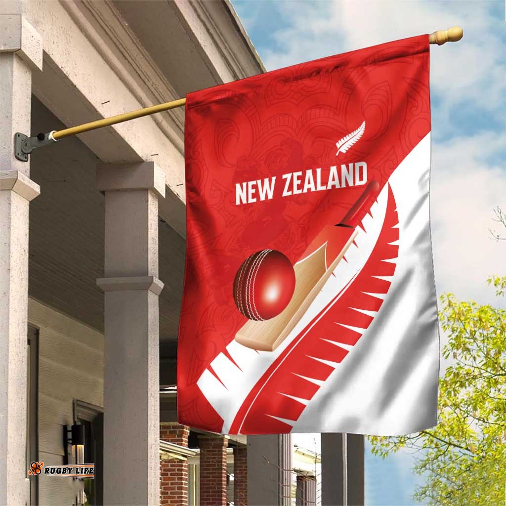 New Zealand Cricket Garden Flag Kiwi Birds Haka Dance Red Fern Sporty Style LT03