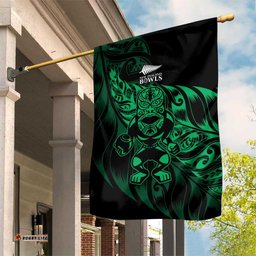 New Zealand Lawn Bowls Garden Flag Green Maori Warrior Tribal Silver Fern LT9