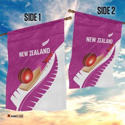 New Zealand Cricket Garden Flag Kiwi Birds Haka Dance Pink Fern Sporty Style LT03
