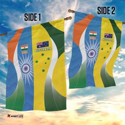 India Vs Australia Cricket Garden Flag Final Matchup LT05