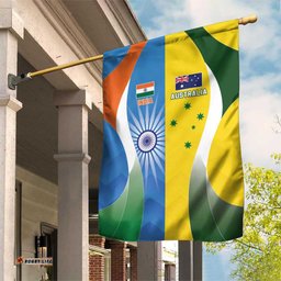 India Vs Australia Cricket Garden Flag Final Matchup LT05