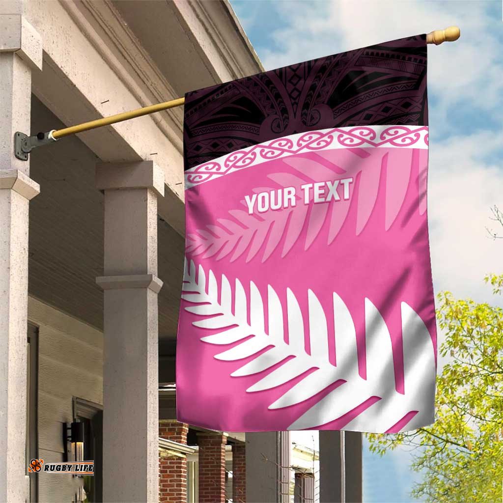 Custom New Zealand Aotearoa Cricket Garden Flag Go White Silver Fern LT14