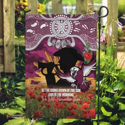 Personalised Sea Eagles Rugby ANZAC Day Garden Flag Last Post Poppy We Will Remember Them LT14