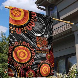 NAIDOC Week 50 Years Deadly Personalised Garden Flag Aboriginal Art LT14