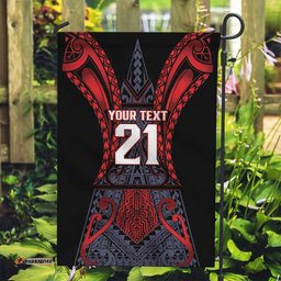 Custom New Zealand Garden Flag Maori Kiwiana Pattern Tukutuku Motif LT9