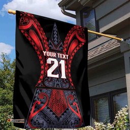 Custom New Zealand Garden Flag Maori Kiwiana Pattern Tukutuku Motif LT9