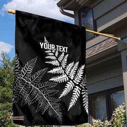 New Zealand Lawn Bowls Personalized Garden Flag Wrap-Around Silver Fern LT7